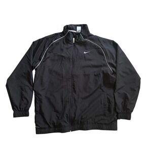 Vintage Nike Men's Full Zip Windbreaker Jacket Swoosh White Trim Size XXL